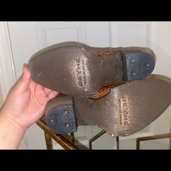 Brown Cowgirl Booties- handmade in Mexico (Suelo de Cuero /leather ) botines - Picture 6 of 6